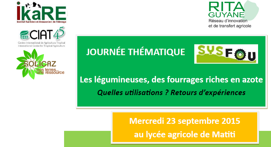 Journée thématique sur les légumineuses au lycée agricole de Matiti (23-9-15)